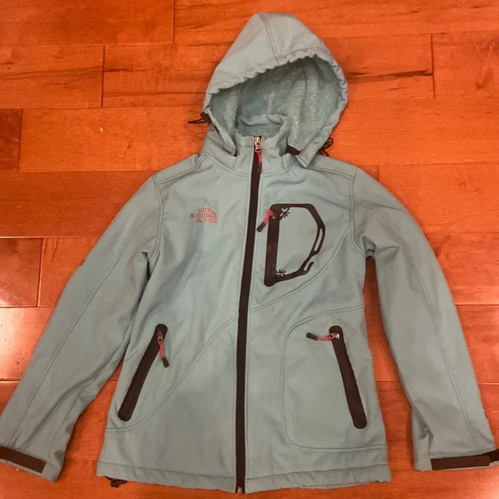 North Face ladies blue hooded summit series jacket size small - Picture 1 of 16